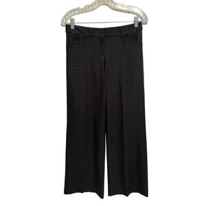 Express Black Houndstooth Trousers Womens Size 2 Wide Leg Pants Design Studio XS